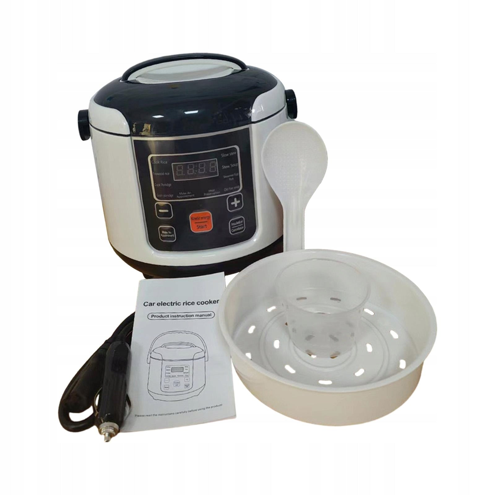Electric Mini Rice Cooker Auto Keep Warm Fast Cooking Heating 12V for Cars Brand no brand
