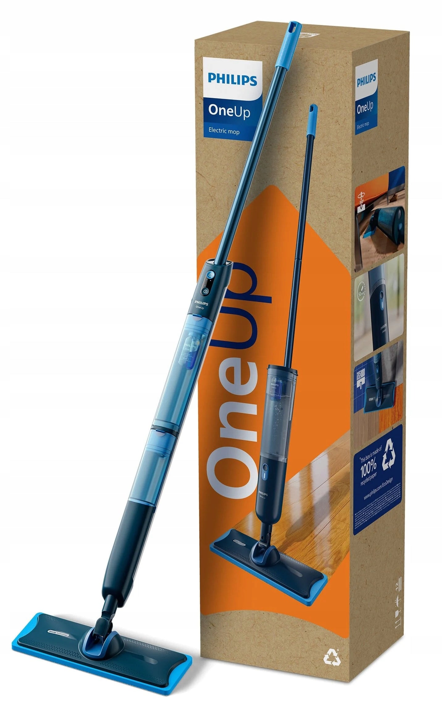 Electric Mop PHILIPS OneUp XV5113/01 (Wireless) Brand Philips