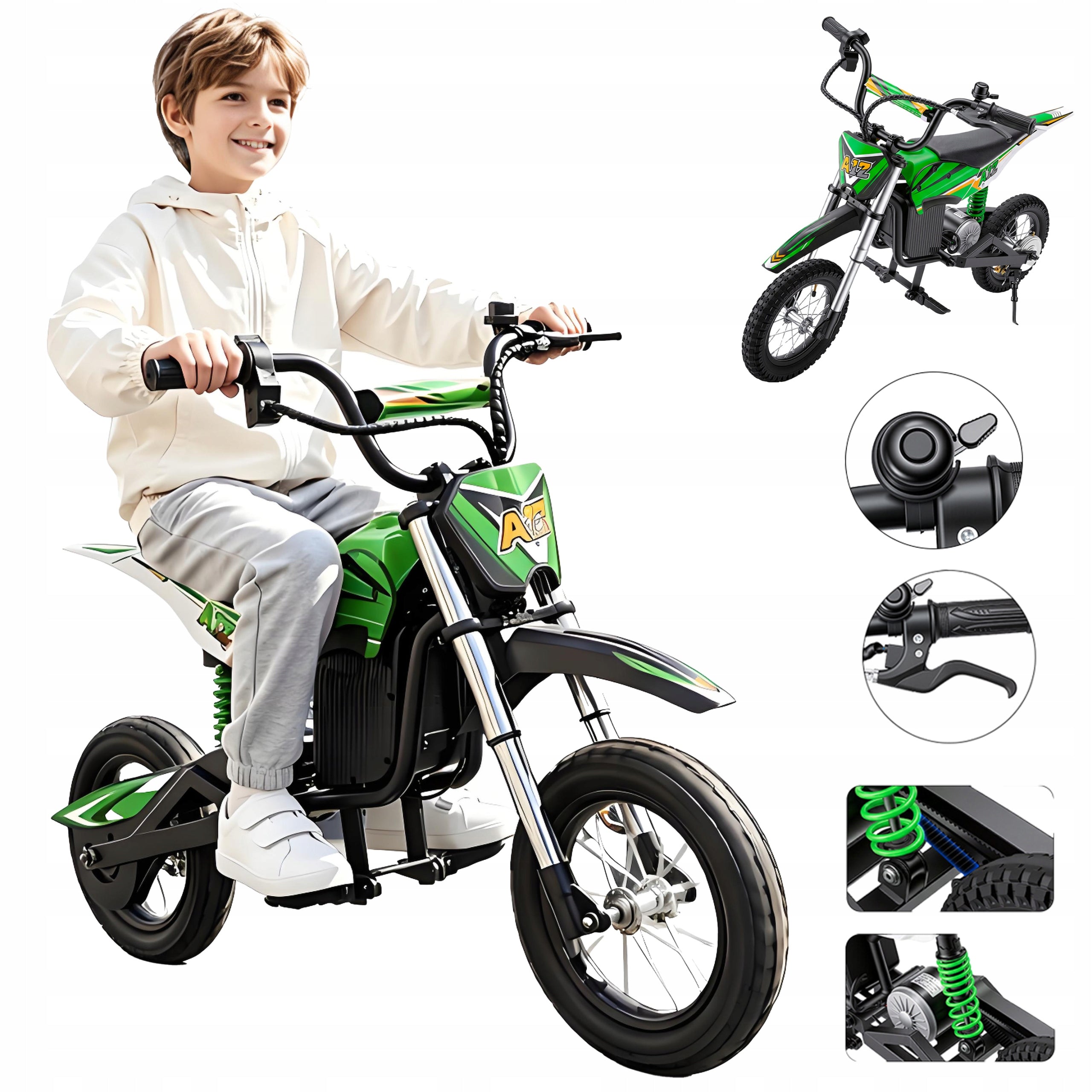 Electric Motorcycle for Children 350W 36V 4.5Ah ISCOOTER A12 25km/h 12"20km