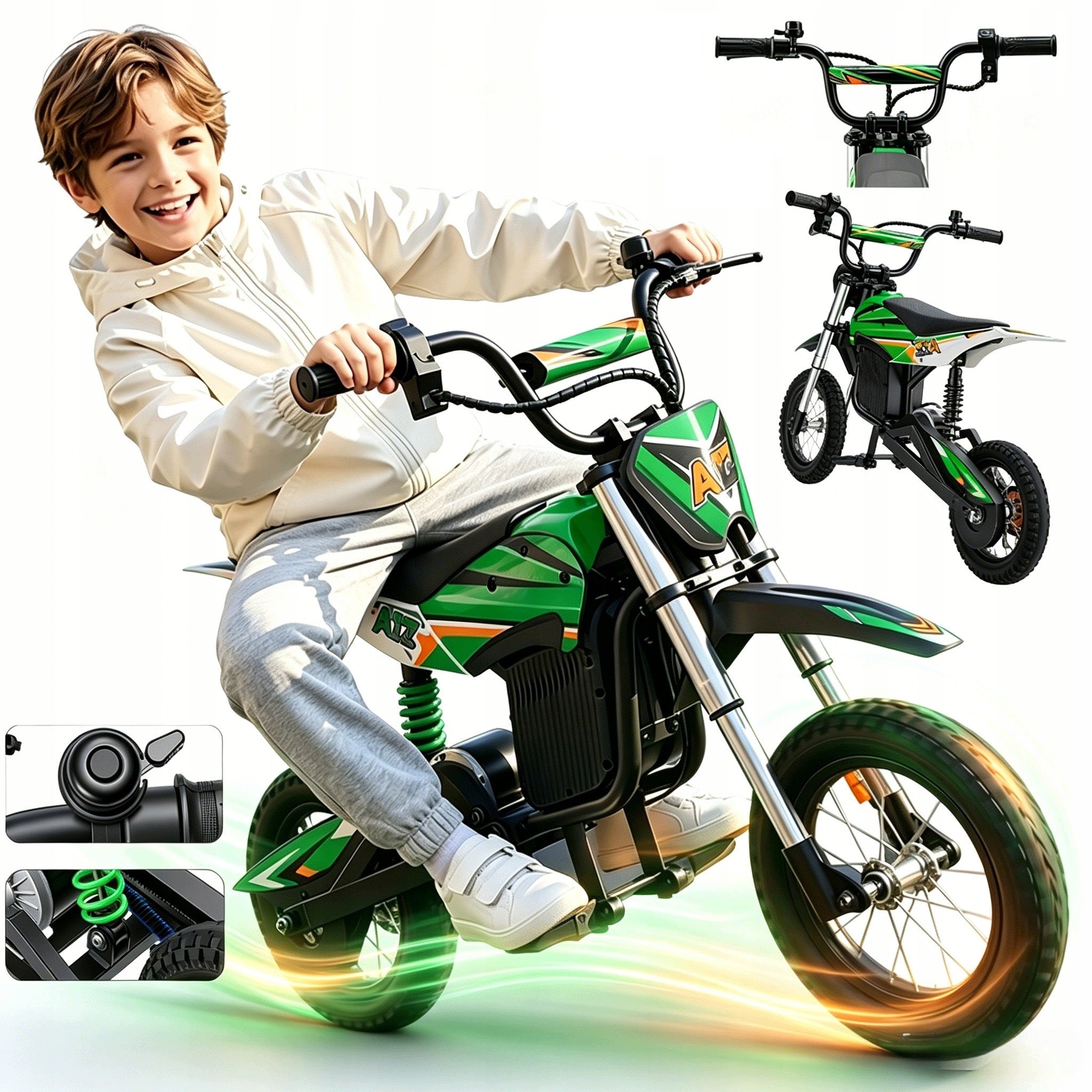 Electric Motorcycle for Children ISCOOTER A12 350W 36V4.5Ah 25km/h 20KM 12"