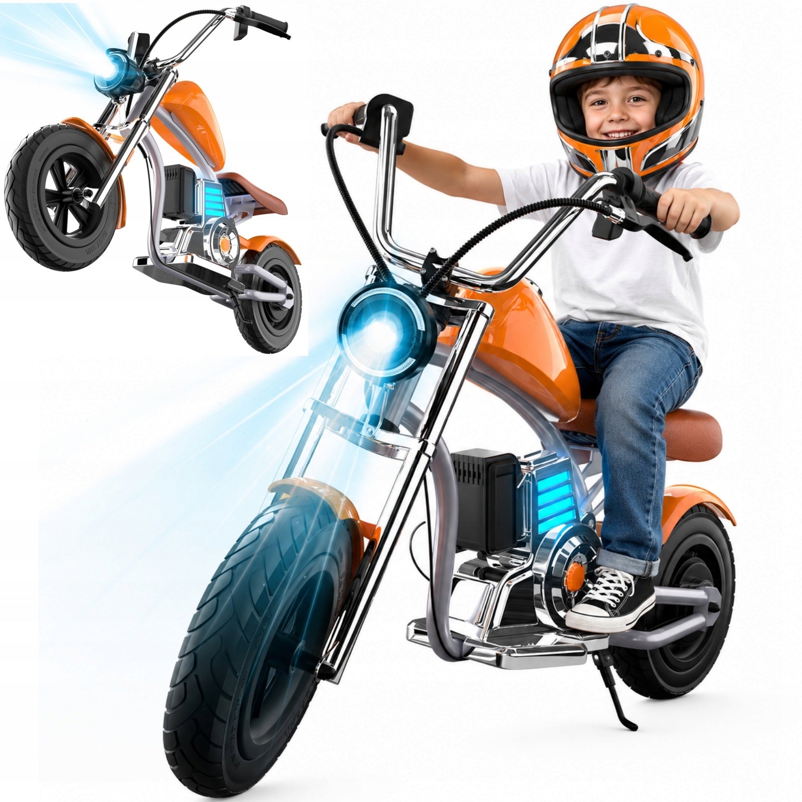 Electric Motorcycle for Kids 320W 12" LED 20km/h with Battery
