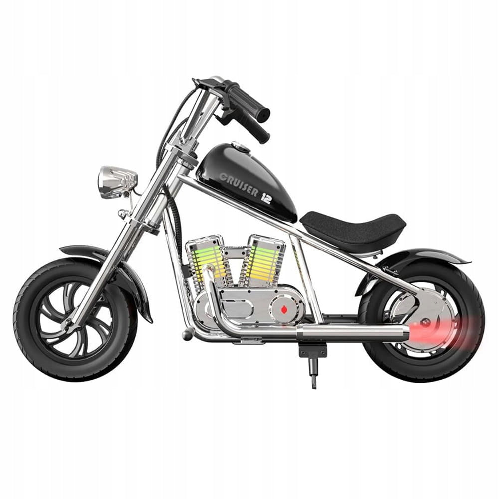 Electric Motorcycle for Kids Hyper Gogo Cruiser 12 Plus WITH APPLICATION BLACK