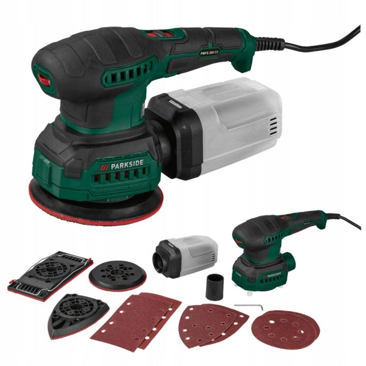 Electric Multifunction Sander 230V, PARKSIDE PMFS 200 C3, 200W, 3in1