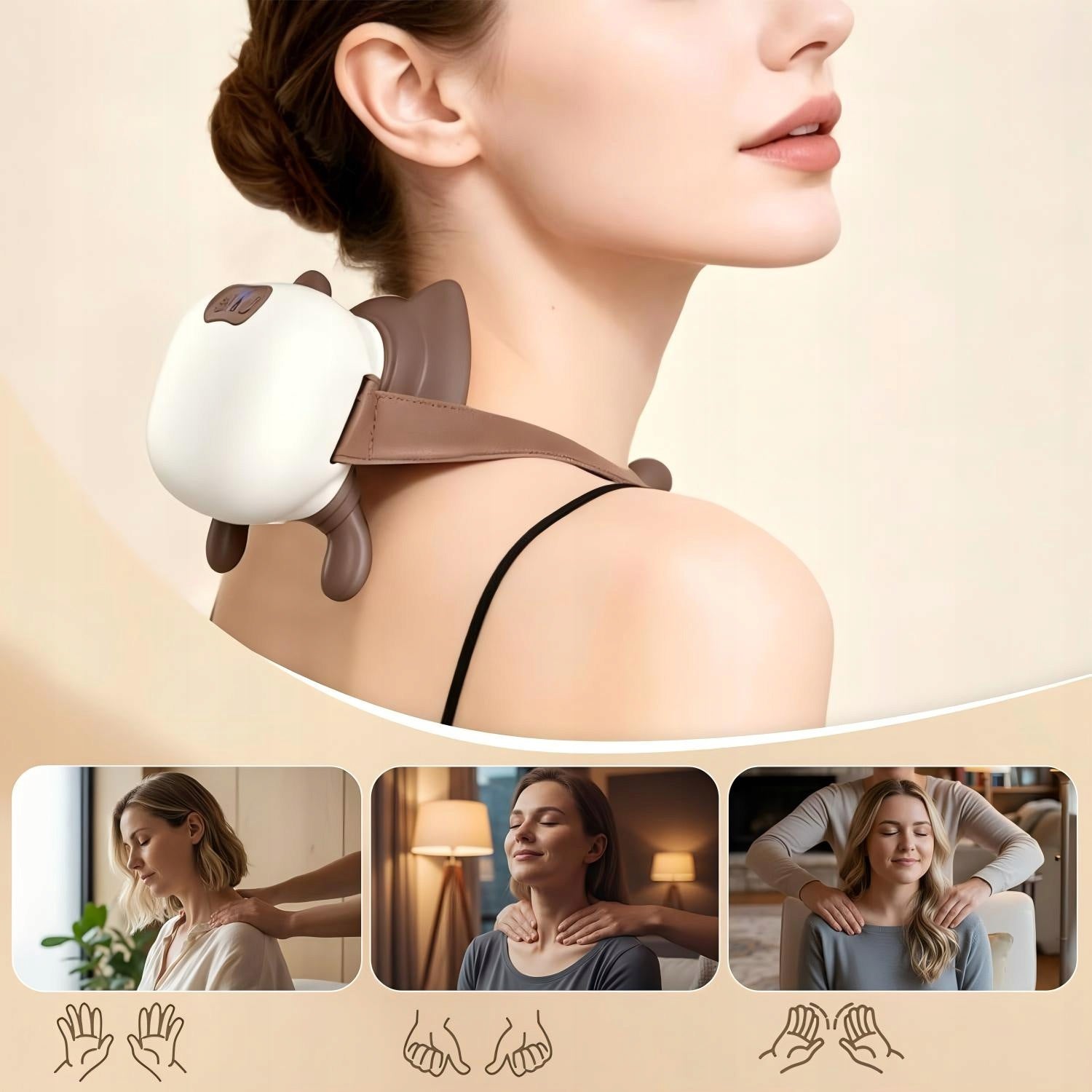 Electric Neck and Shoulder Massage Machine Cervical Massage Machine Gift Medical device no