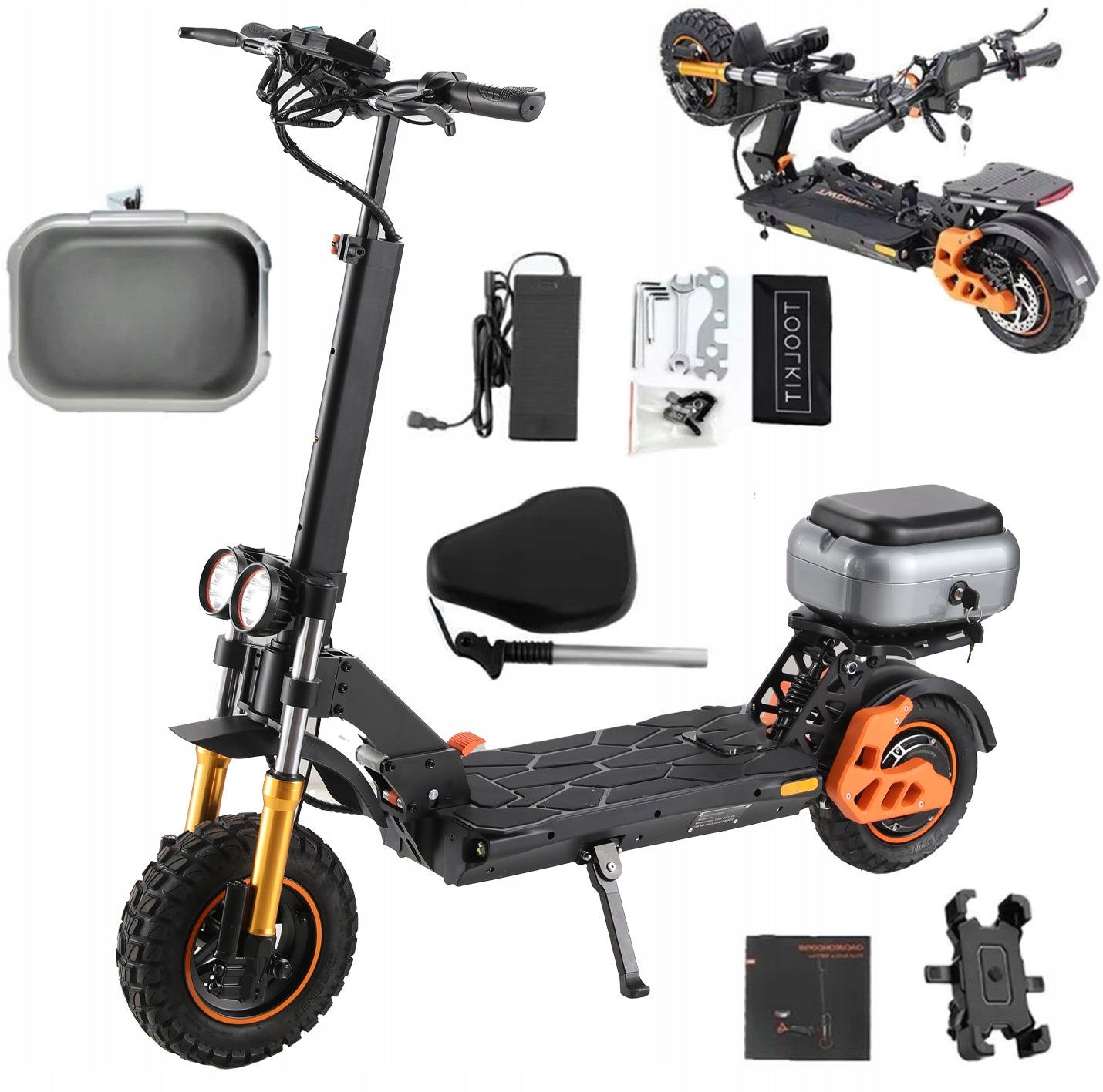Electric Off-Road Scooter For Adults 1200W 48V/18Ah 65KM NFC