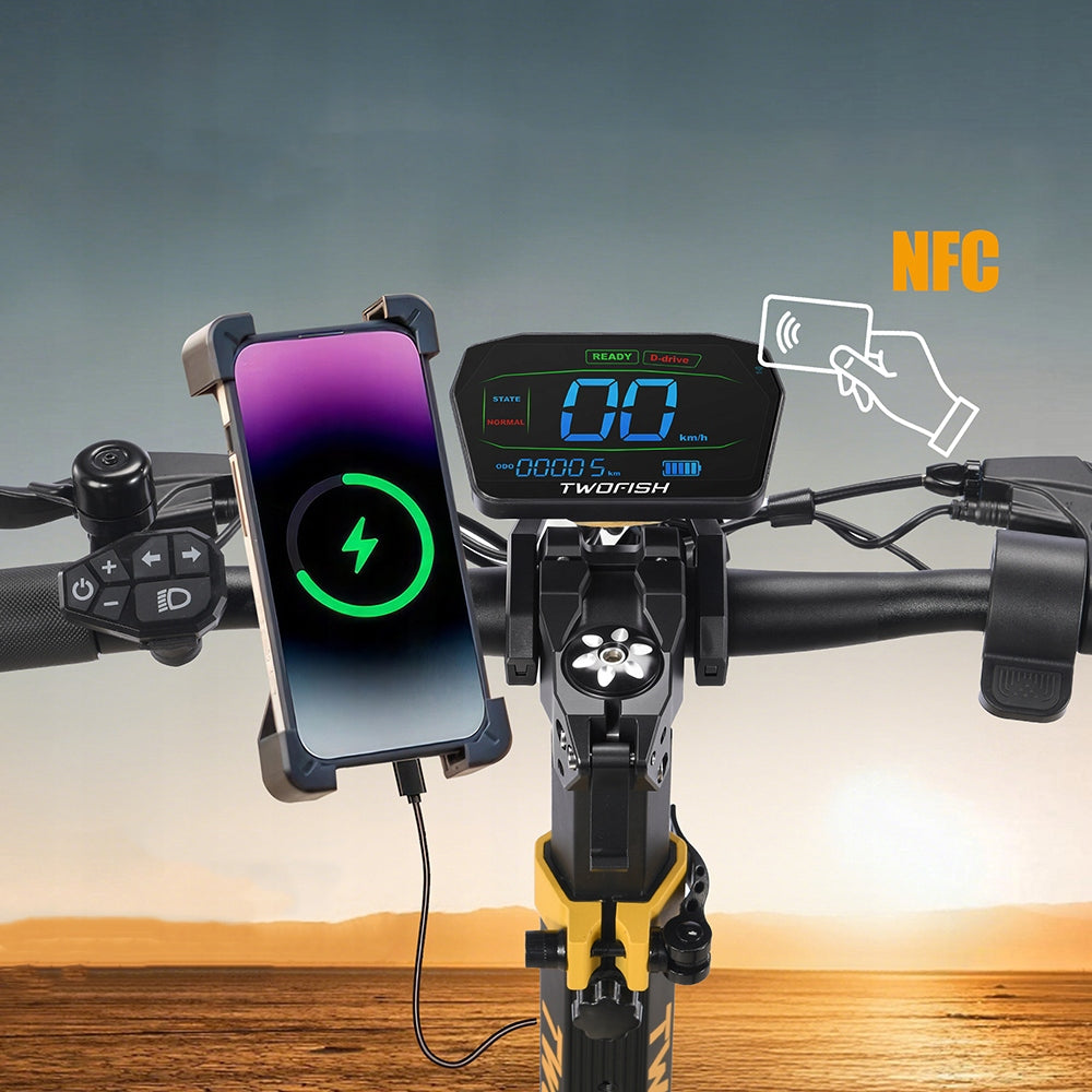 Electric Off-Road Scooter For Adults 90KM 52V/23Ah 1640*2W 10" NFC Manufacturer code 75KM 52V/23Ah 1640*2W 10" NFC