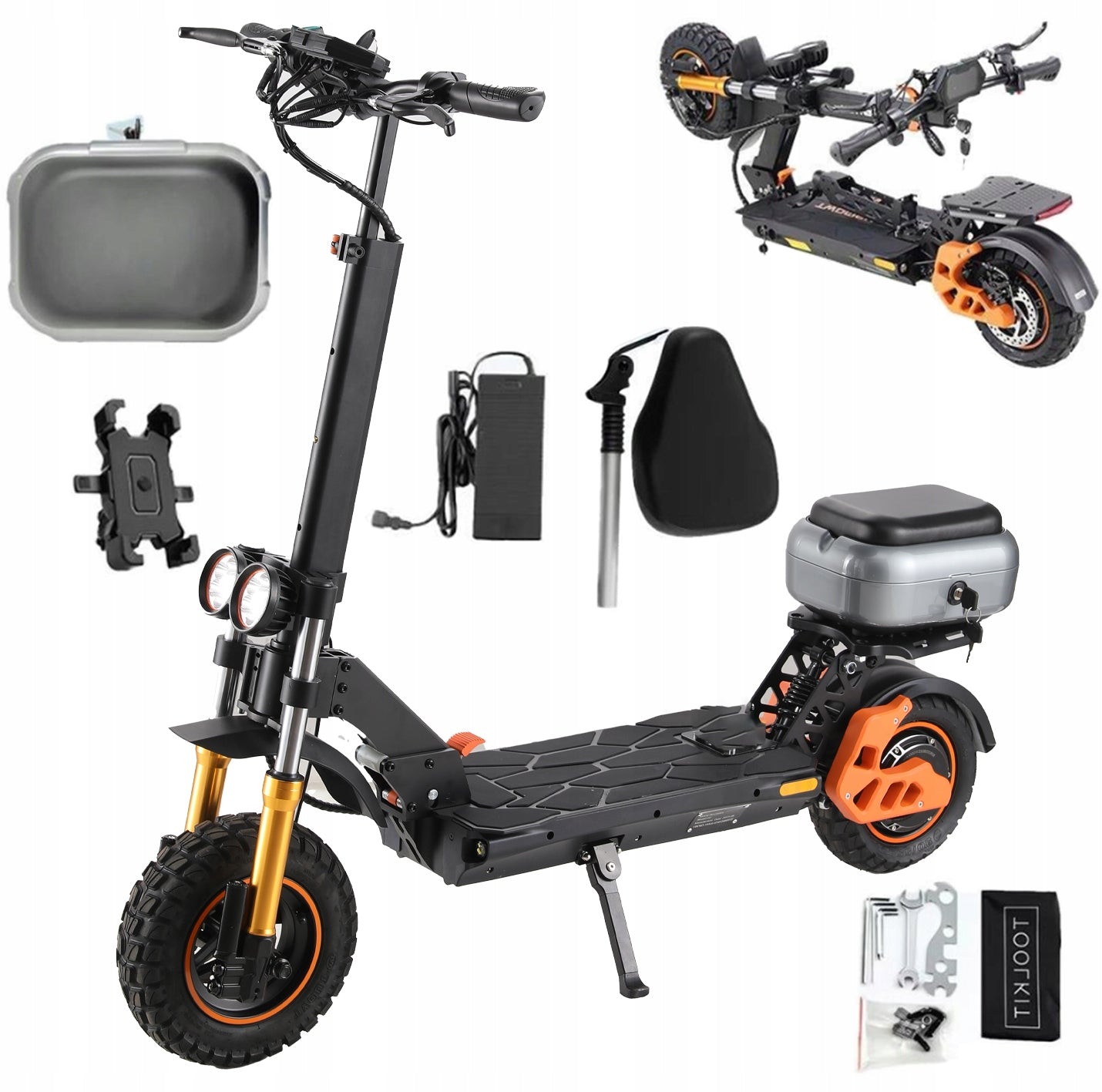 Electric Off-Road Scooter For Adults V5 Max 65KM 48V/18Ah 1200W
