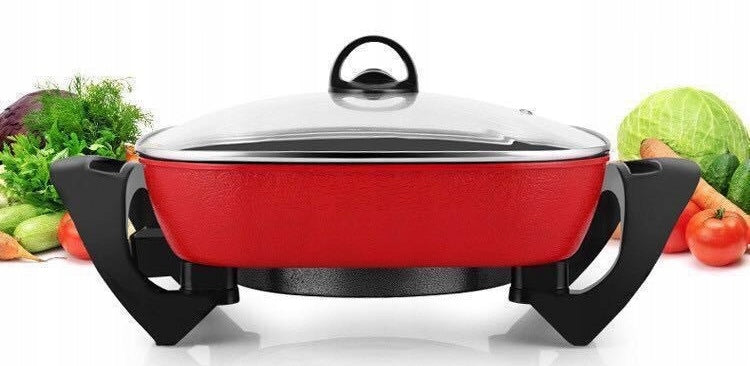 Electric Pan Large Non-stick 30 x 30 cm 5L with adjustable temp Packaging status original
