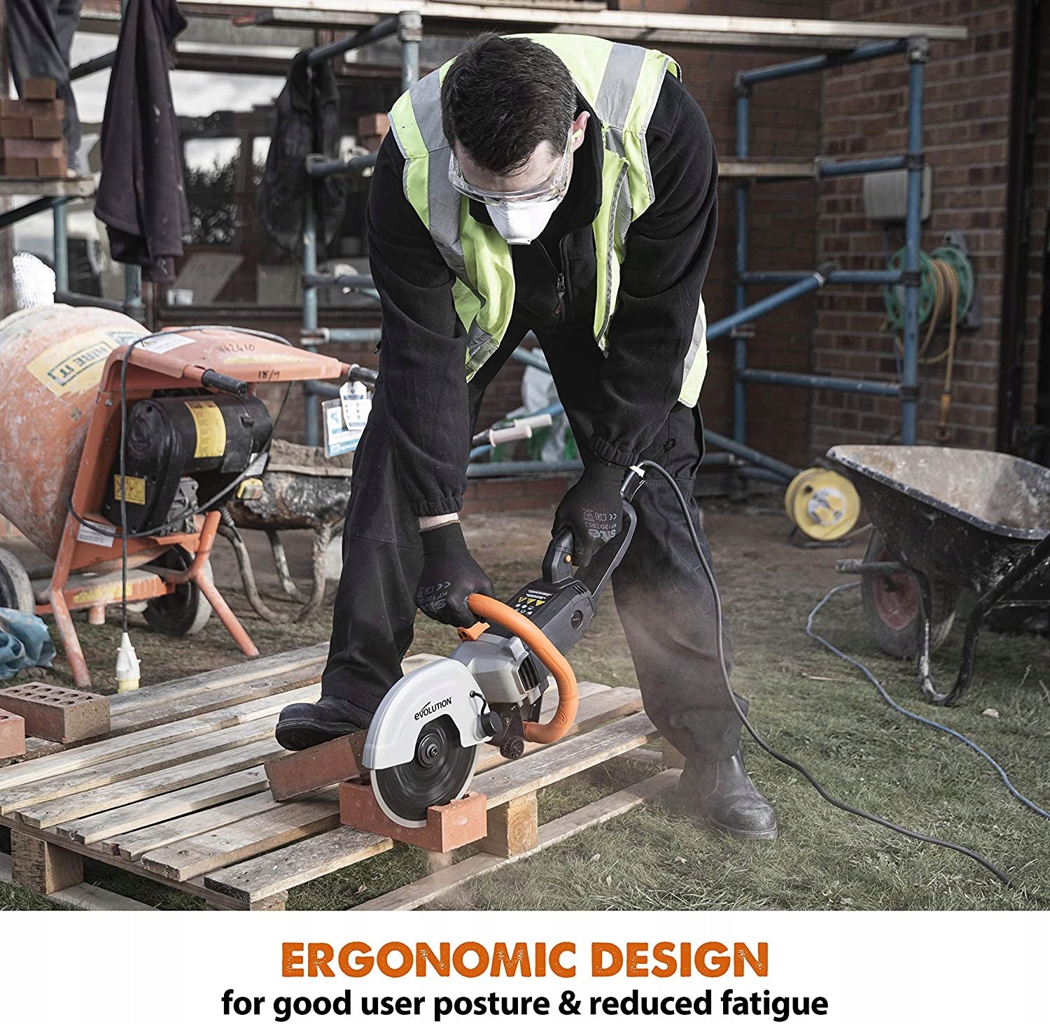 Electric Paving Concrete Saw 230mm Evolution R230DCT Brand Evolution