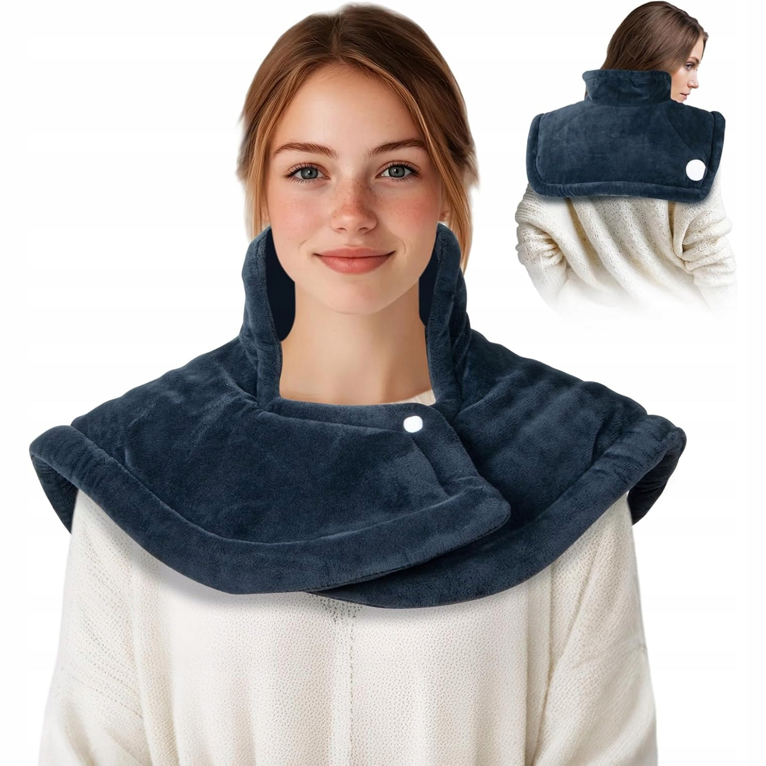 Electric Pillow Heating Back Neck Arms 50x56 cm 10 Levels Timer