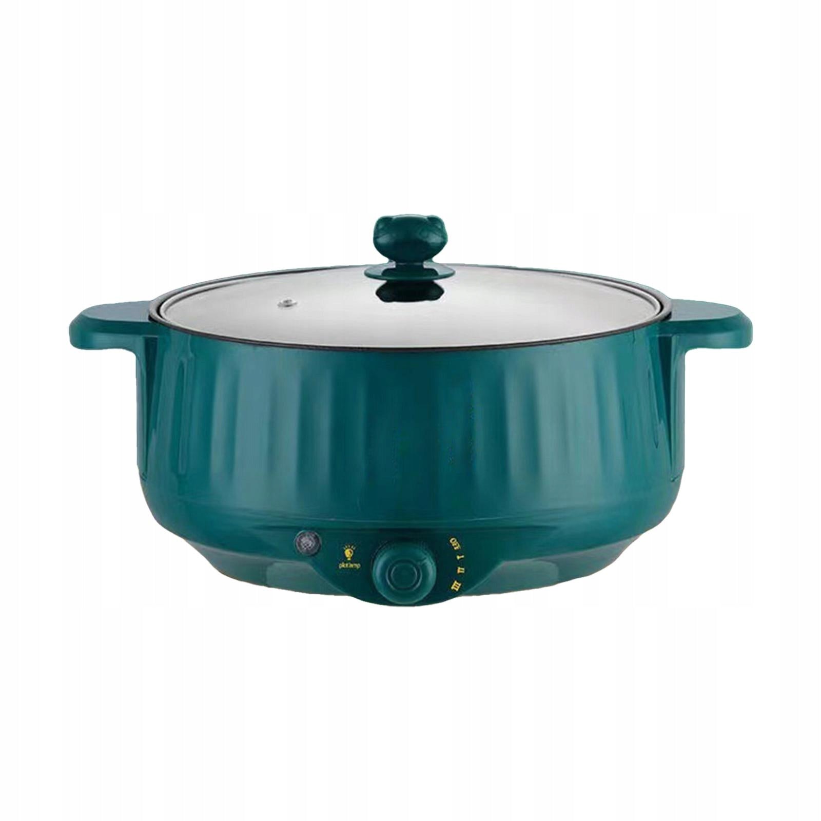 Electric Pots Nonstick Multifunctional 3 Gear Household 1.7L Kitchen Green Brand no brand