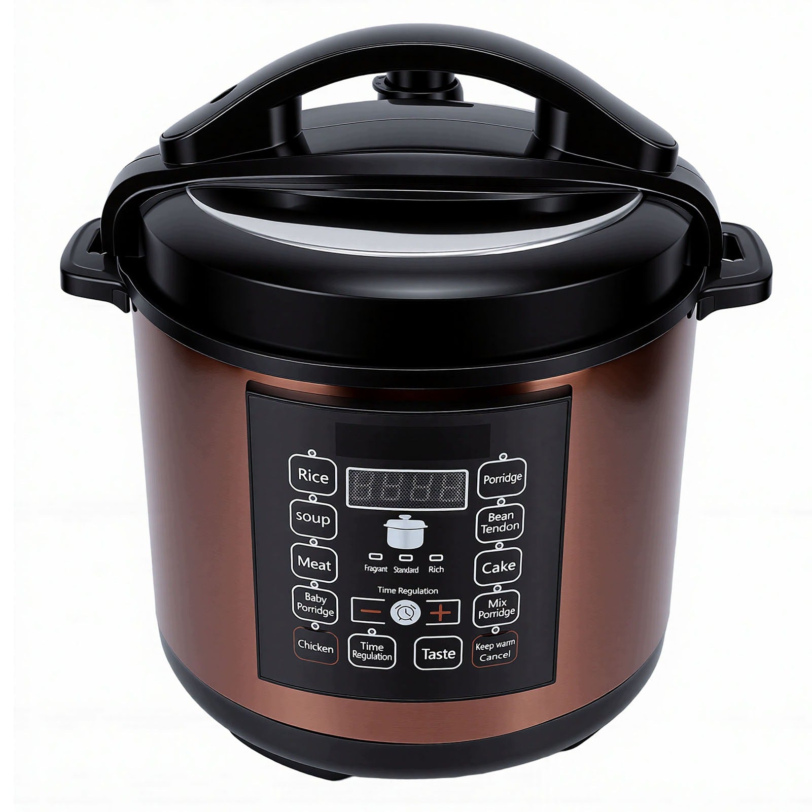 Electric Pressure Cooker 6L Slow Cooker Steamed Rice Saute Device for D2 Dominant color multicolor
