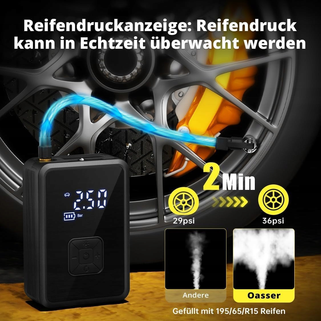 Electric Pump Mini Bicycle Compressor Flashlight Powerbank 4000mAh 150PSI Manufacturer code BD1564B1S