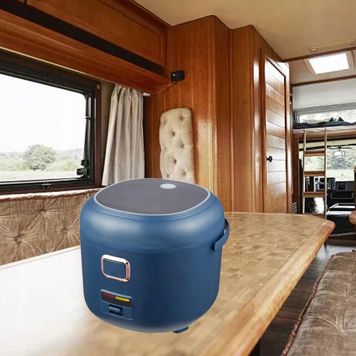Electric Rice Cooker Food Steamer 2L Small Rice Cooker for Car Travel 24V