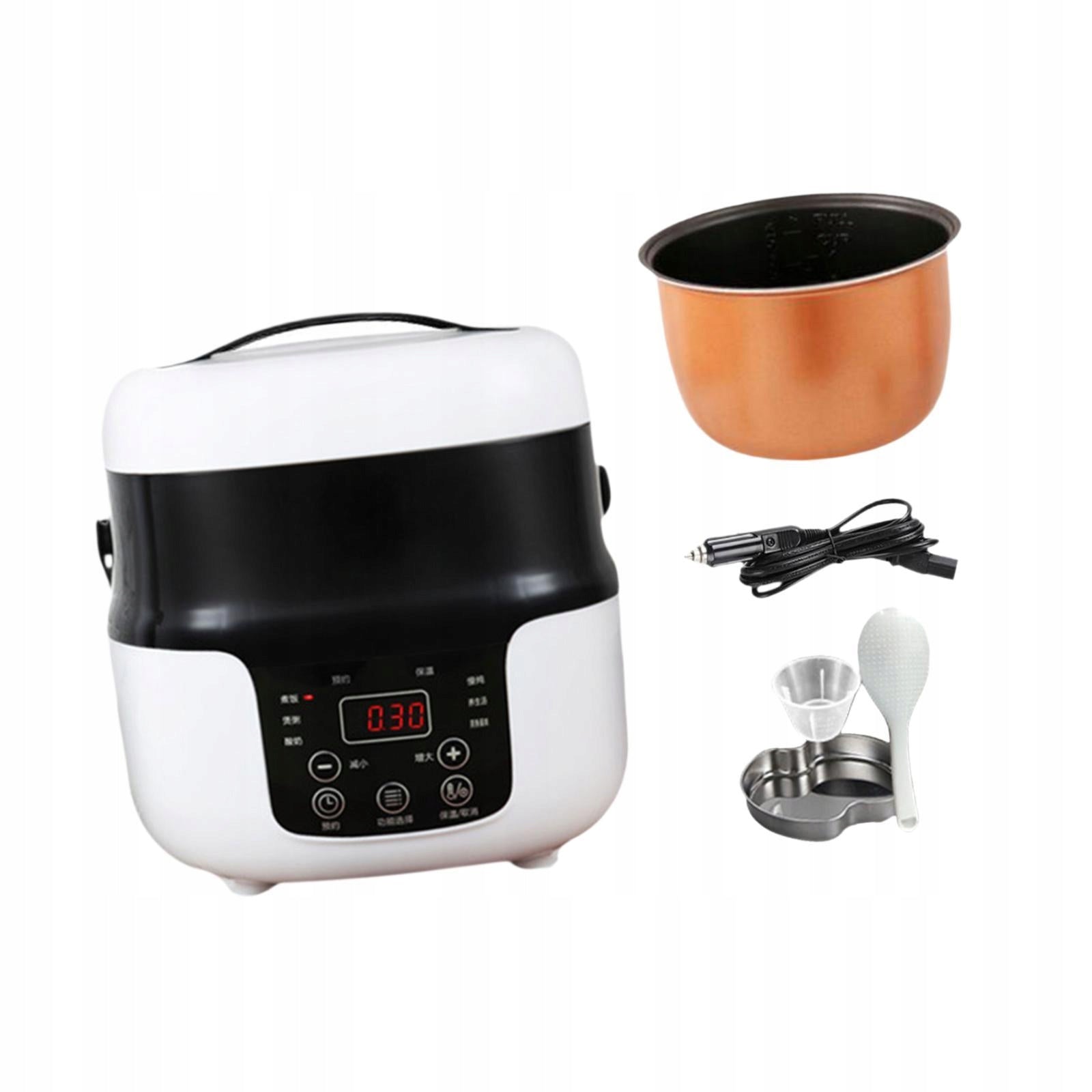 Electric Rice Cooker Multipurpose Keeping Warm Soup Pot Car 24V for Trucks