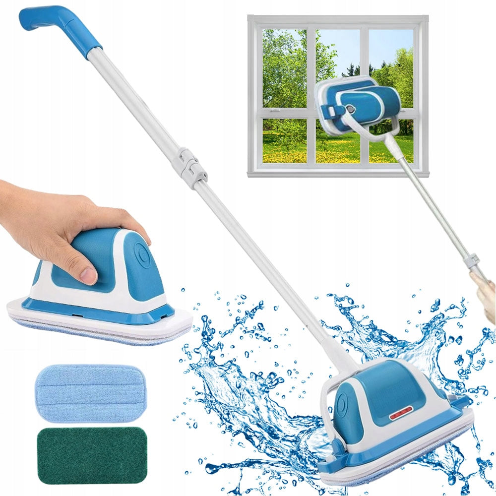 Electric Rotary Brush Spin Scrubber Mop Wireless Base 180°
