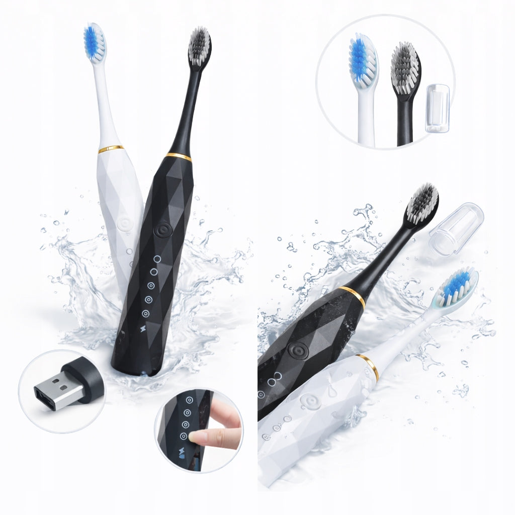 Electric SONIC TOOTHBRUSH 6 IPX7 USB LCD Modes, 30 Days Operation Packaging status original