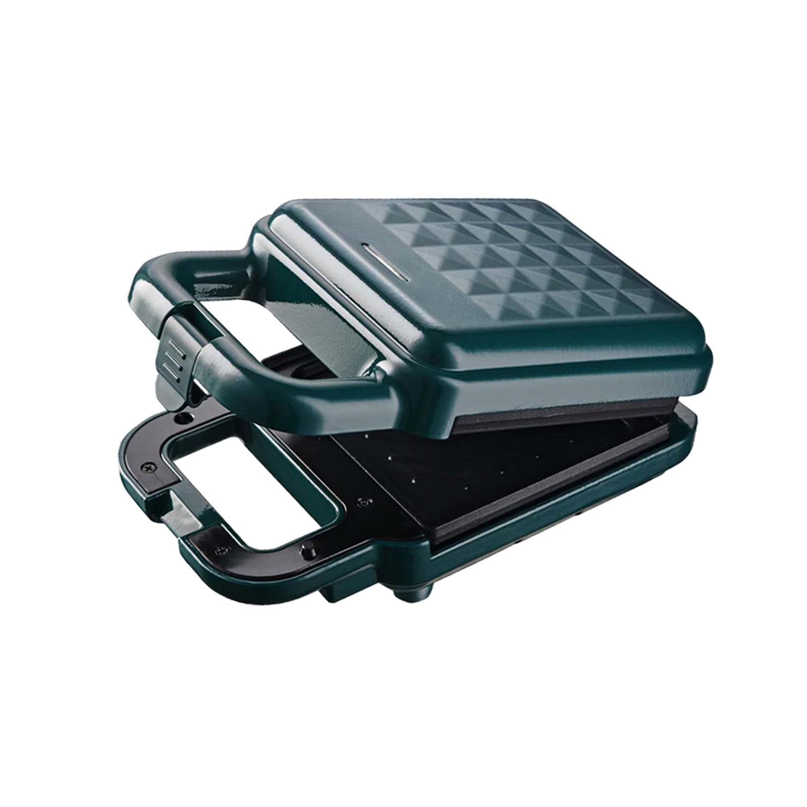 Electric Sandwich Maker Compact Double Sided Heating Nonstick Space green