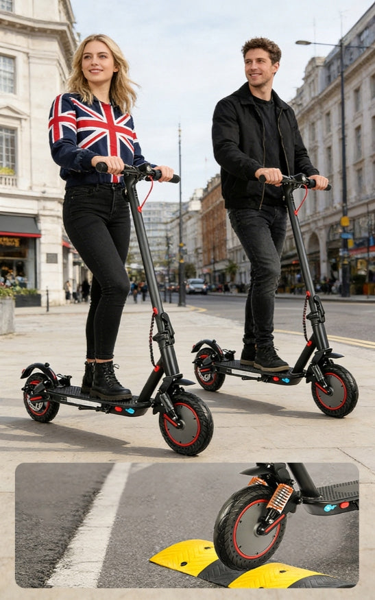 Electric Scooter 30KM 350W 36V 10.4AH Black IPX5 10" for Adults Engine power 350 W