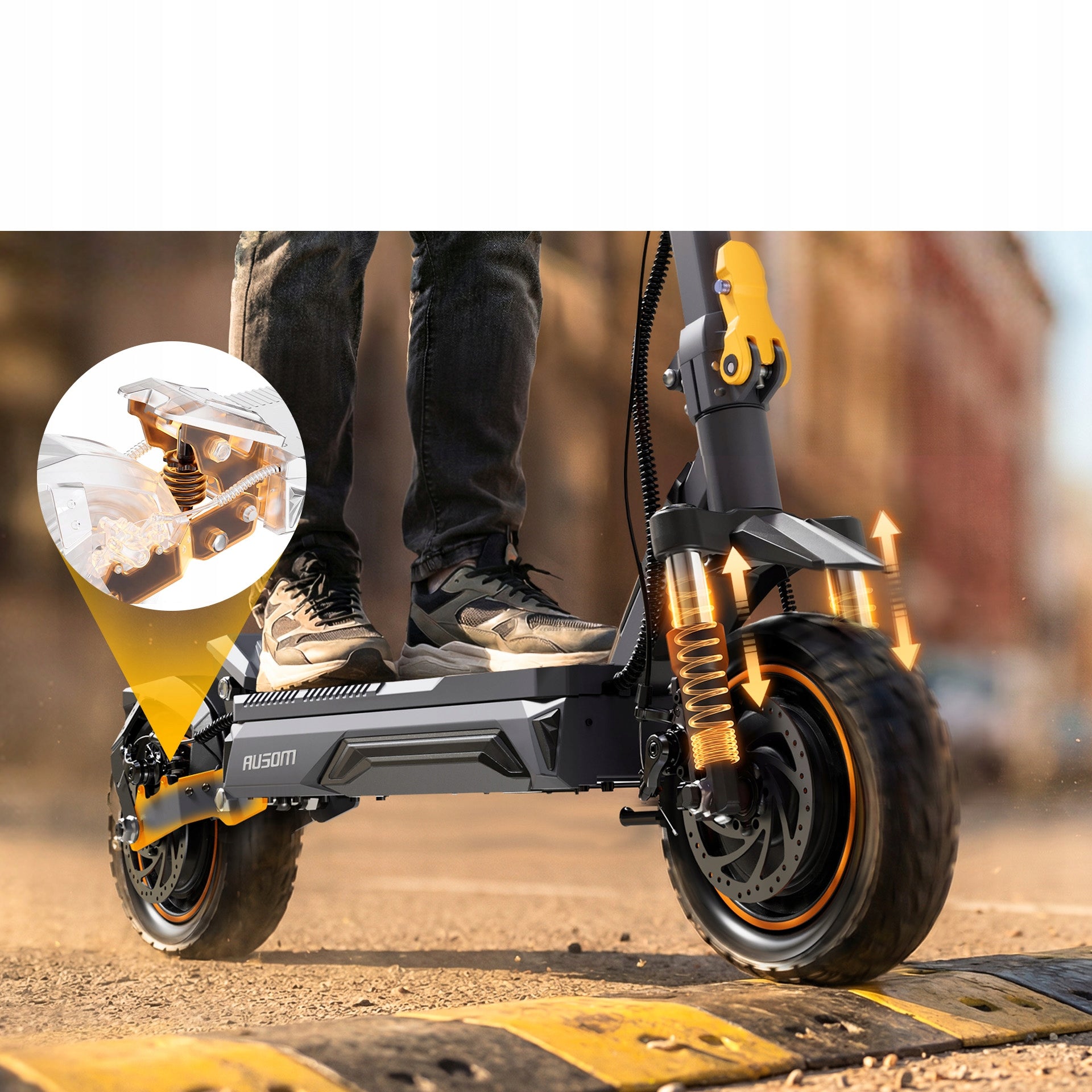 Electric Scooter Ausom K20 Pro Dual 2000W 18Ah 90 km 20km/h NFC 28Nm Weight 30 kg