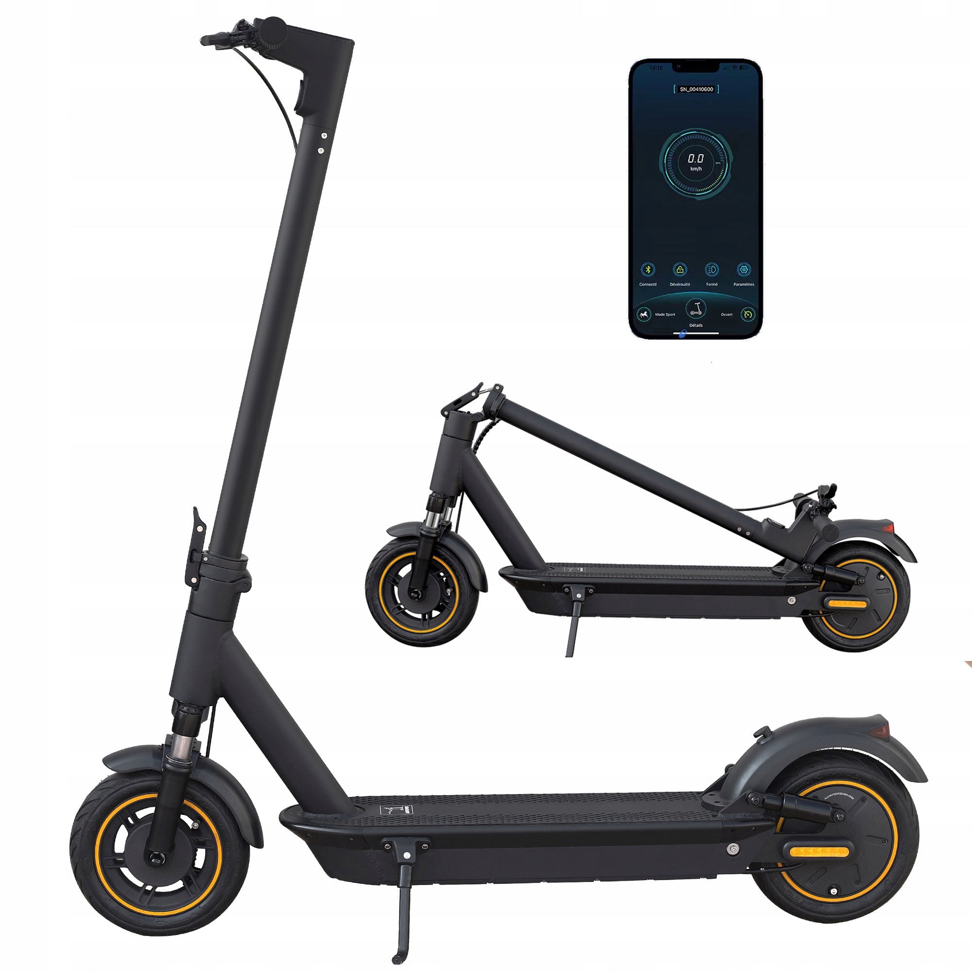 Electric Scooter Esmax 1000W 14.5Ah 45km 10cali APP