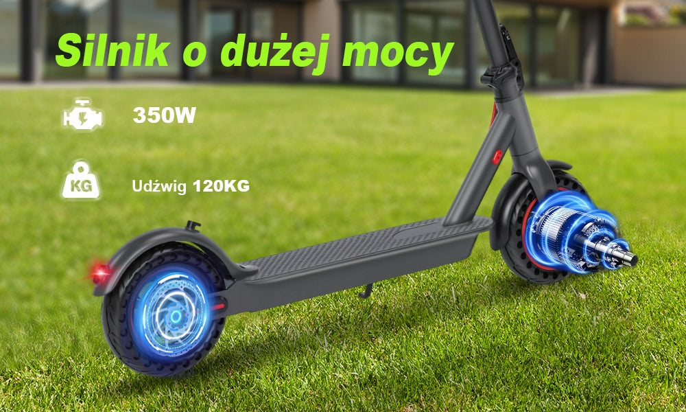 Electric Scooter Folding, Scooter, Tyre Diameter: 8,5 inch|20-25km|350W Color black