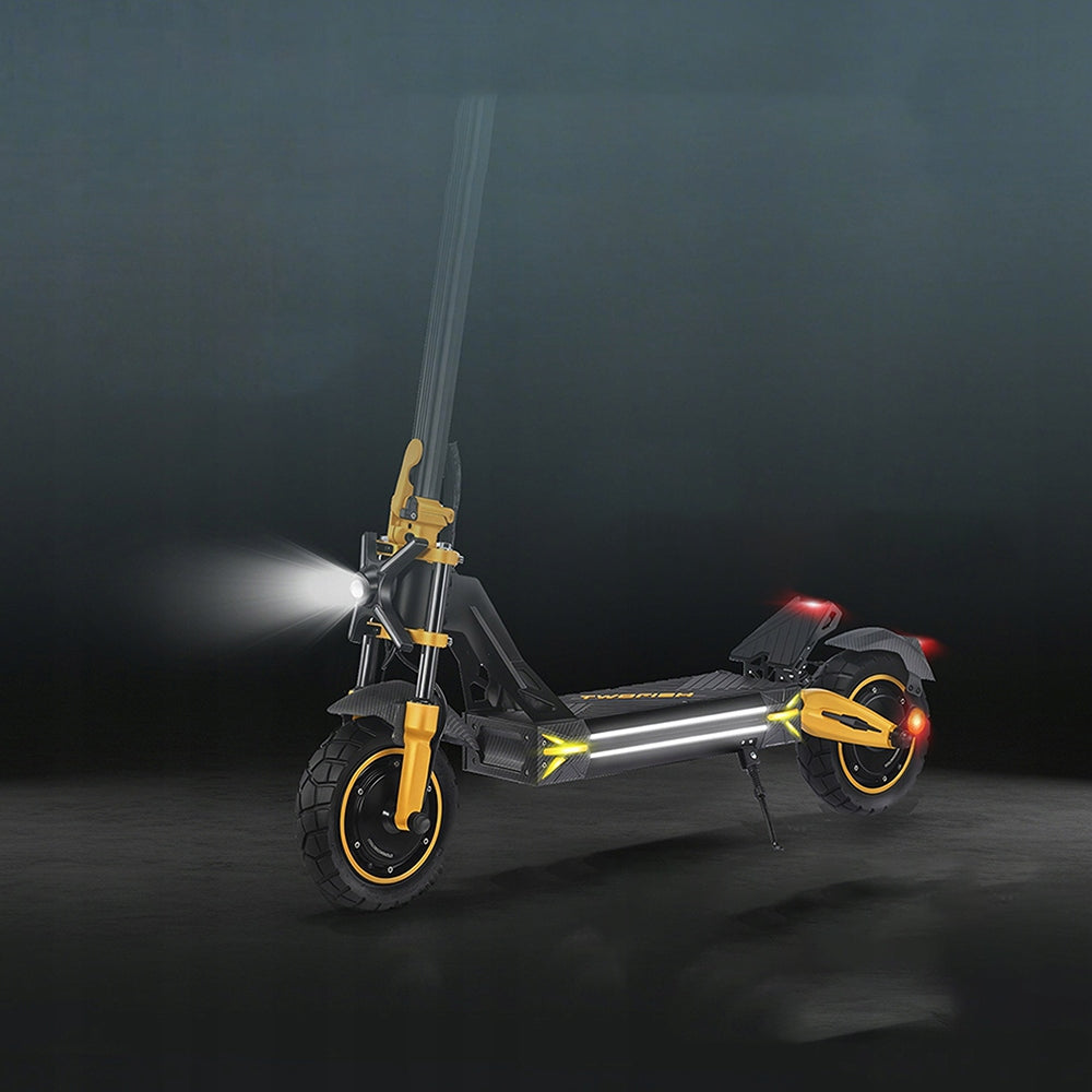 Electric Scooter For Adults 90KM 1640W*2 52V/23Ah TWOFISH 10" NFC Color yellow