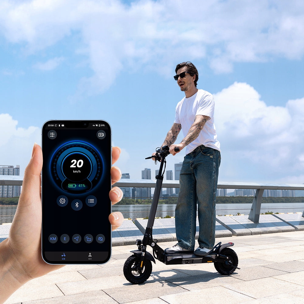 Electric Scooter Professional Off-road Adults HD Screen 45KM 14Ah 10" 1000w Packaging status original