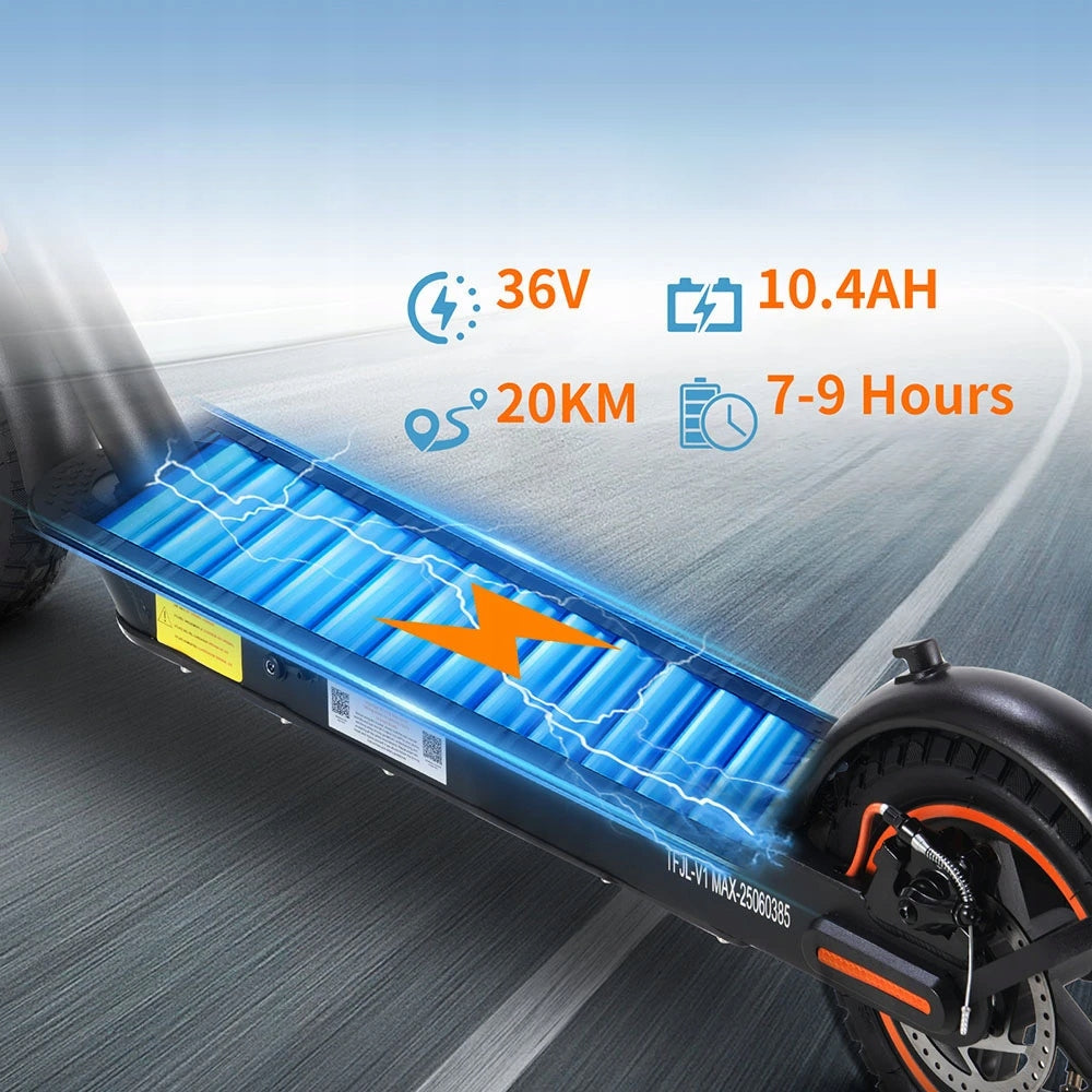 Electric Scooter Quick TWOFISH V1 MAX 500W 36V/10.4Ah 10" 30kmh APP Engine power 500 W