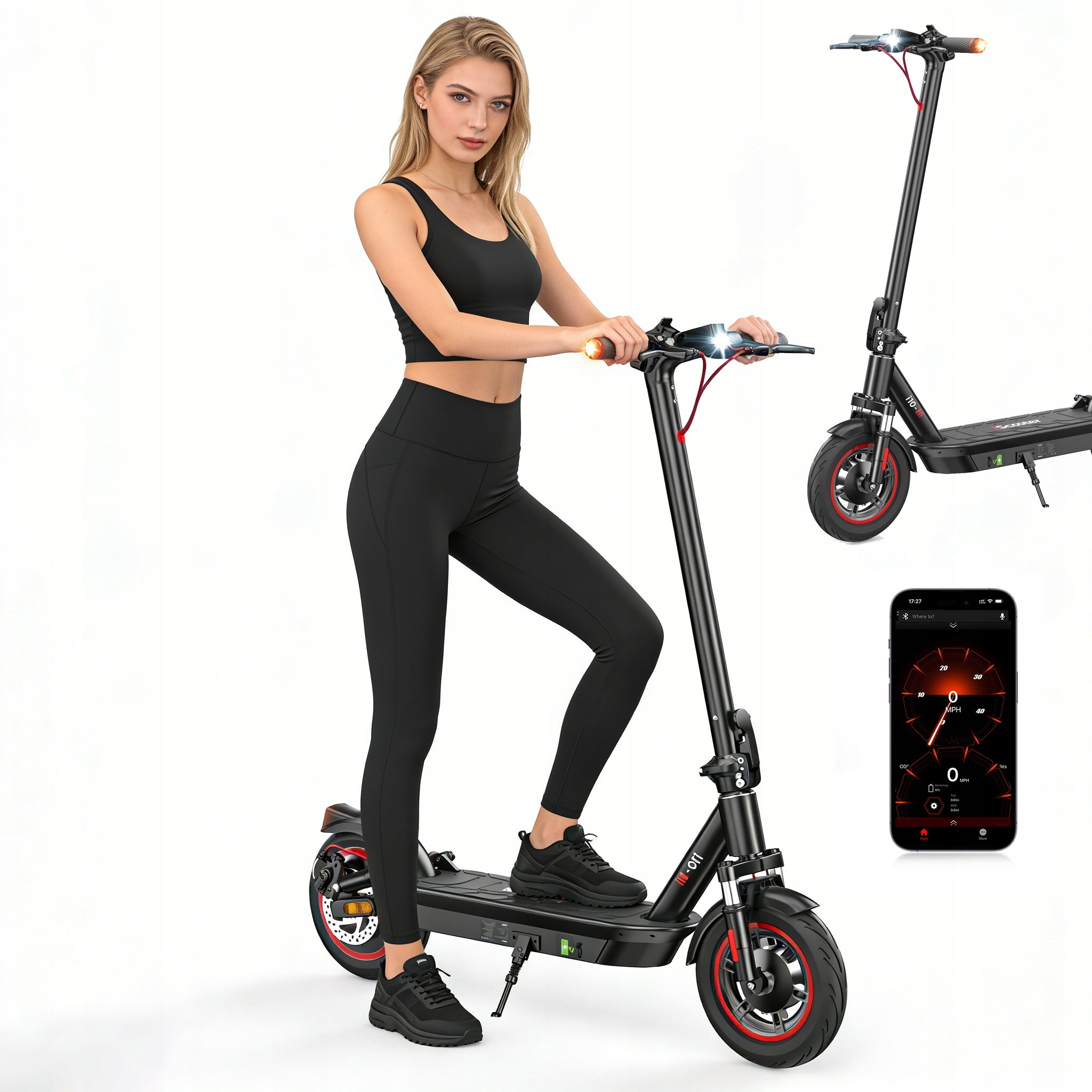 Electric Scooter Vehicle Folding 10" APP up to 40-45km for 120KG app