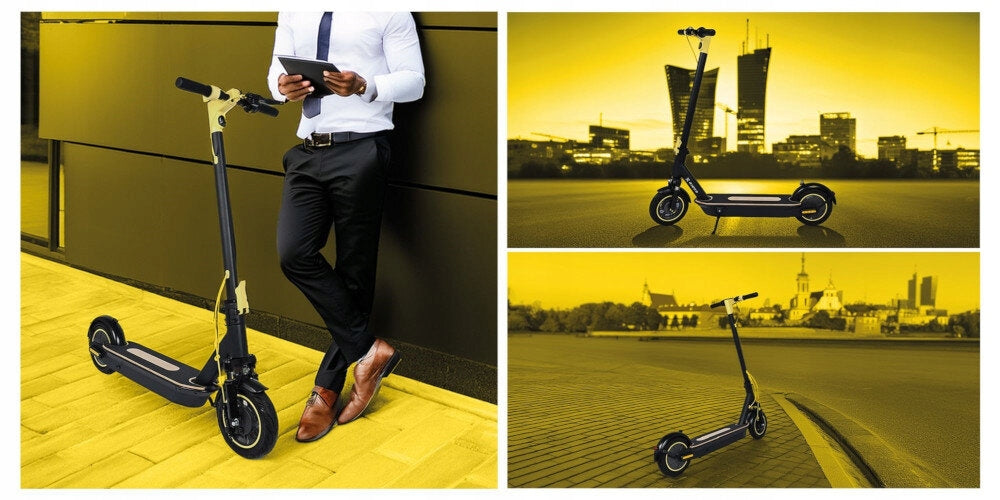 Electric Scooter XRIDER M10 ME 65km 500W Shock Absorption 10" Black Certificates of conformity CE