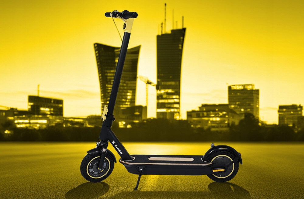 Electric Scooter XRIDER M10 ME 65km 500W Shock Absorption 10" Black Shock absorption front