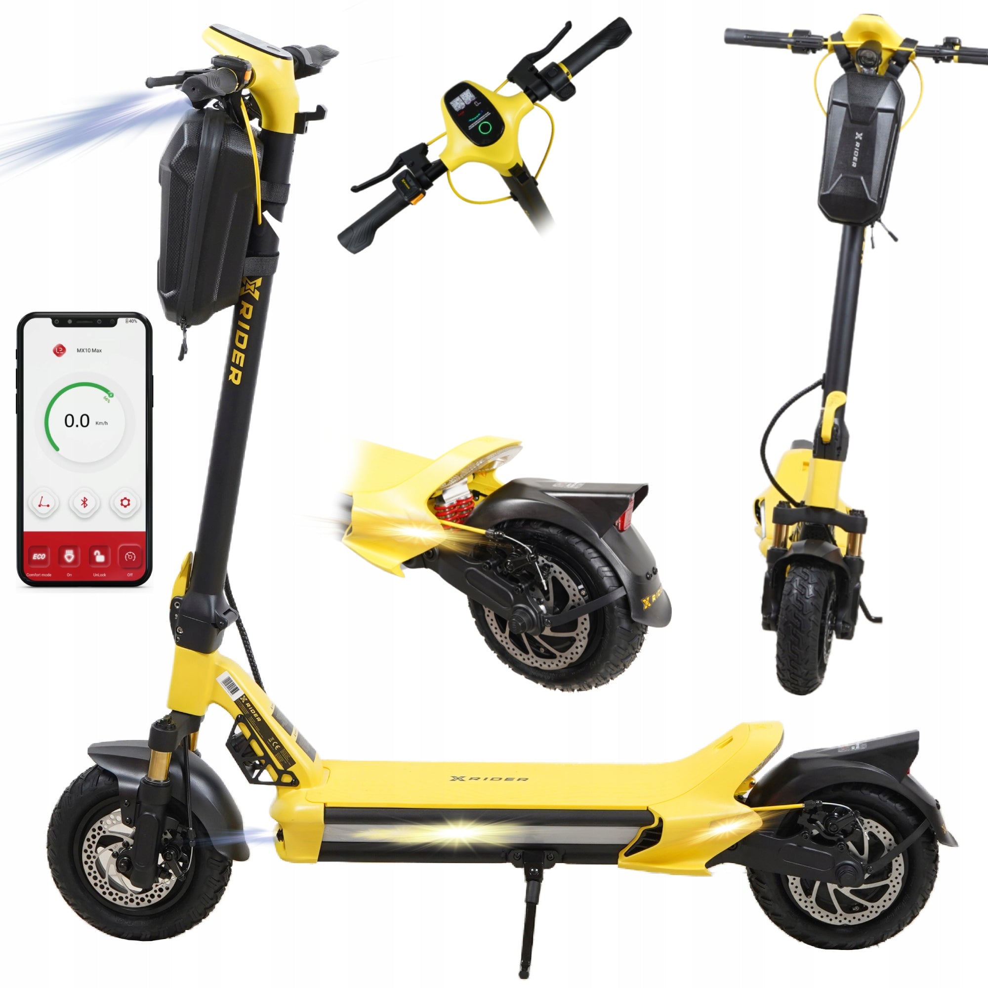 Electric Scooter XRIDER MX10Max Application KERS 1400W PEAK 18Ah Print