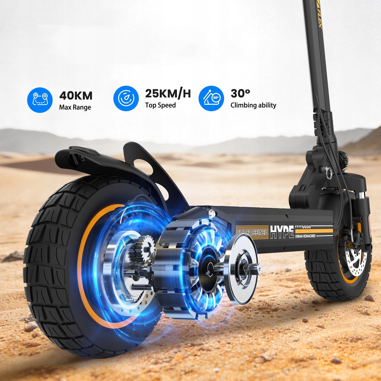Electric Scooter for Adults 500W 10" 48V 9Ah 35km Packaging status original