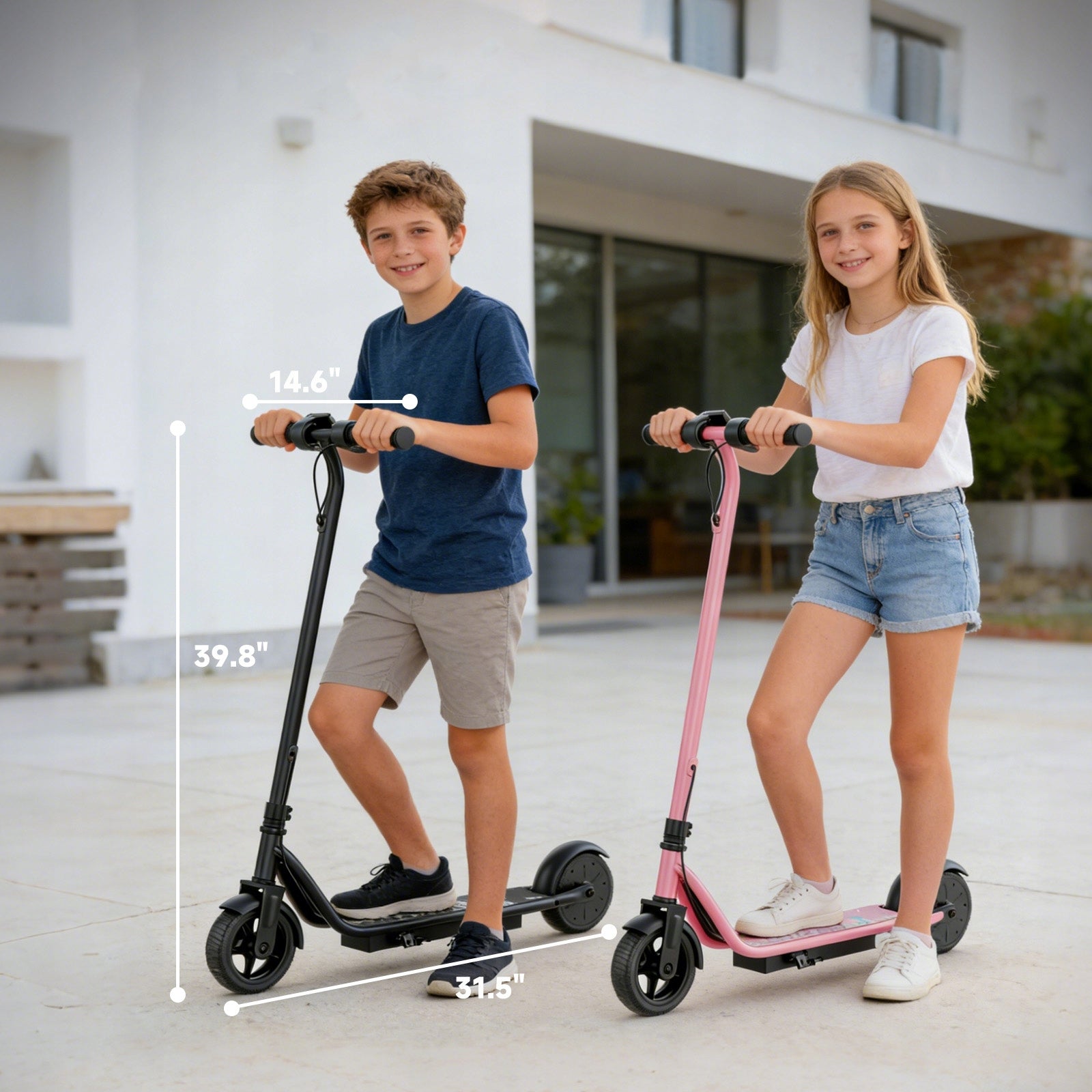 Electric Scooter for Kids 250W 14KM/H 16KM 6.5" Solid Tyres 70kg Black Packaging status original