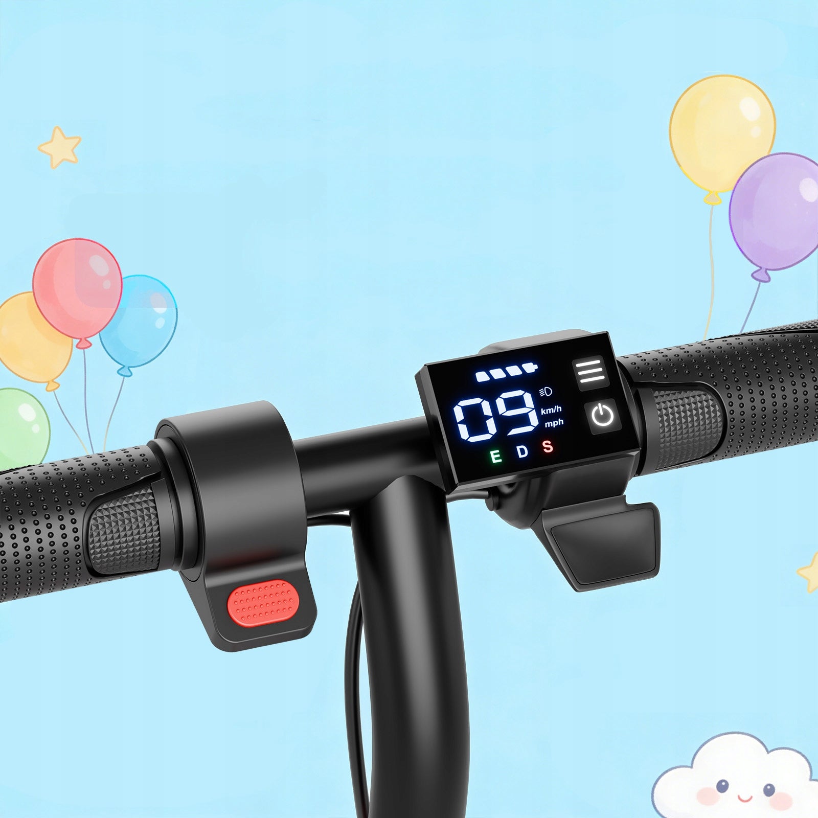 Electric Scooter for Kids 250W 14KM/H 16KM 6.5" Solid Tyres 70kg Black Weight 7.25 kg