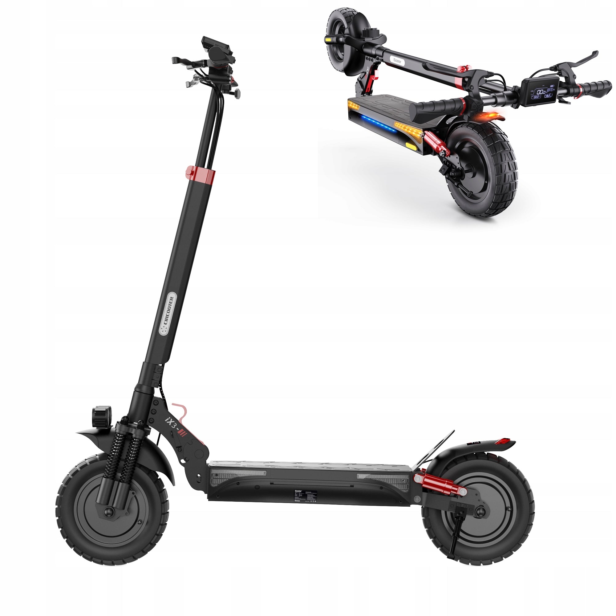 Electric Scooter iScooter ix3 Folding 48V 10Ah 1000W APP 10" Packaging status original