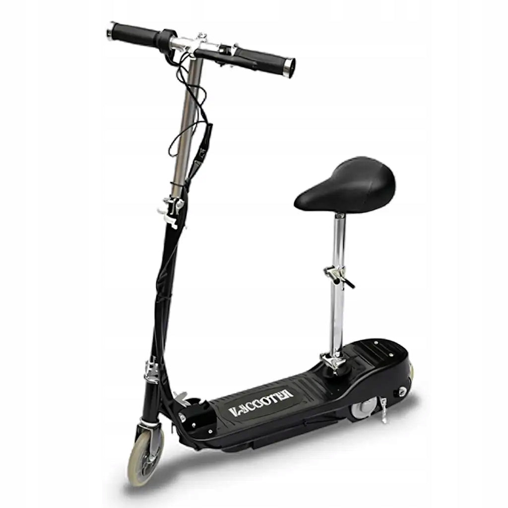 Electric Scooter with Saddle, 120 W, Black Brand VidaXL