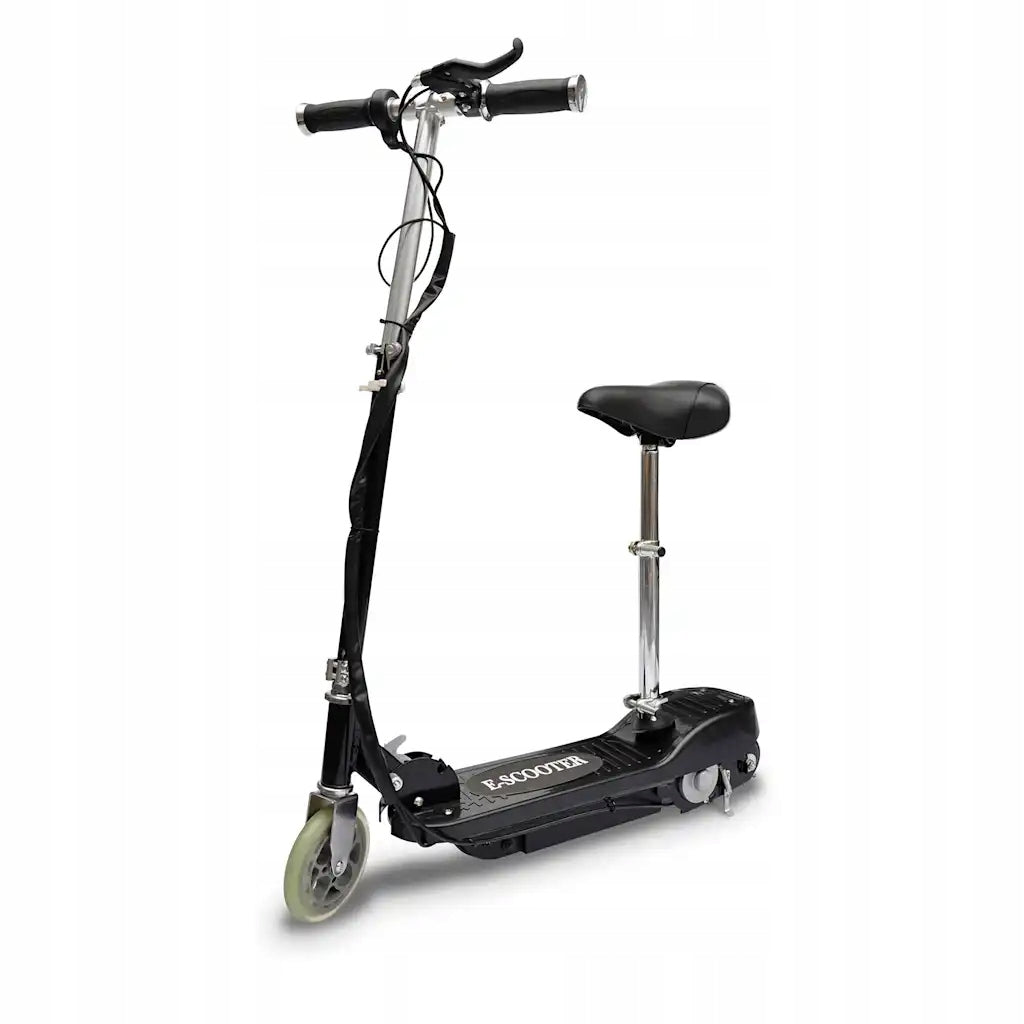 Electric Scooter with Saddle, 120 W, Black