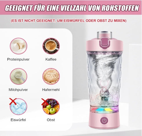 Electric Shaker SOARFLY 650ml USB-C Tritan BPA Free Pink Container Manufacturer code 6975848997130