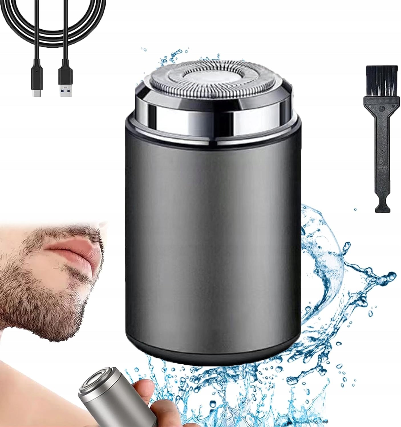 Electric Shaver Mini Razor for Men Portable Battery