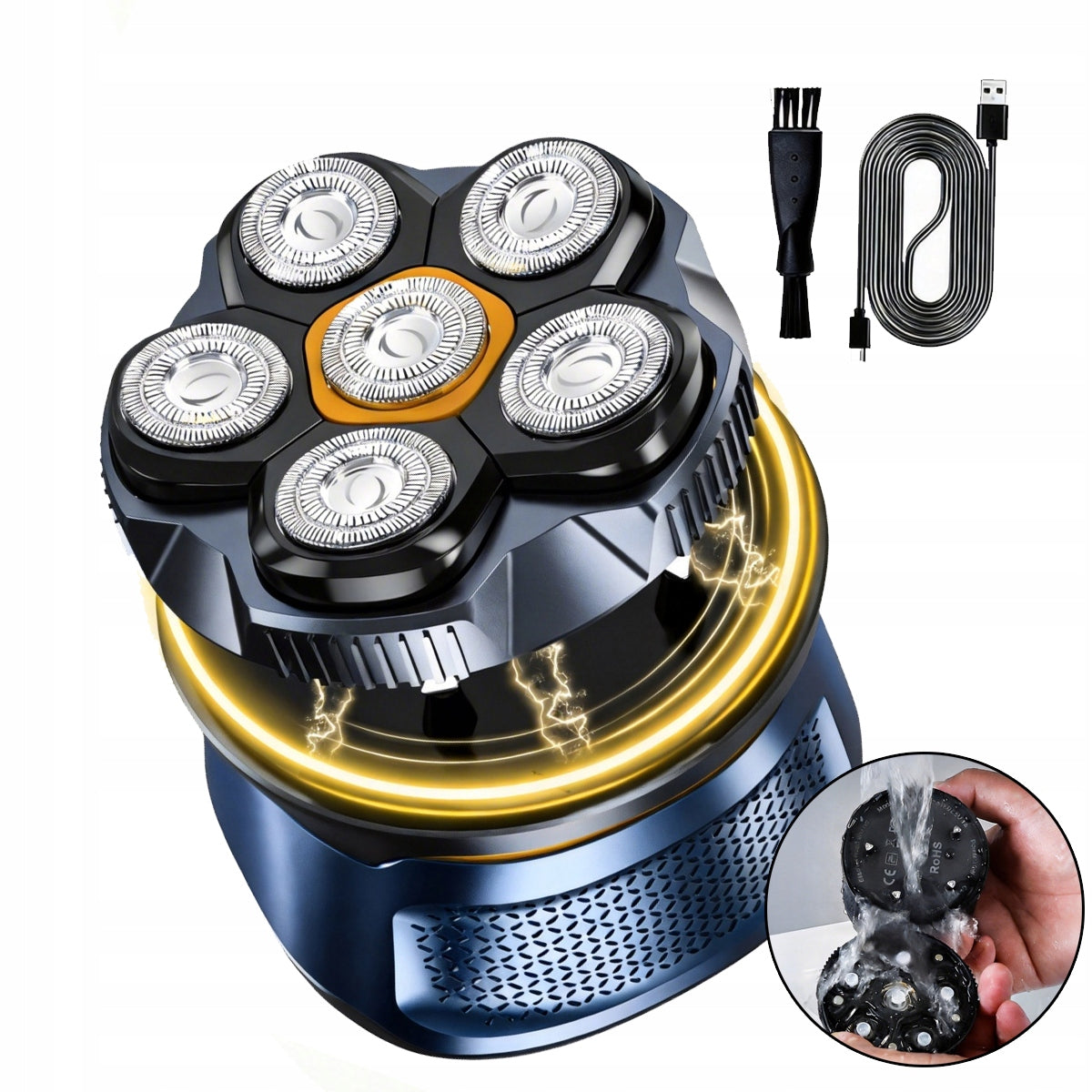 Electric Shaver, Removable Magnetic Head