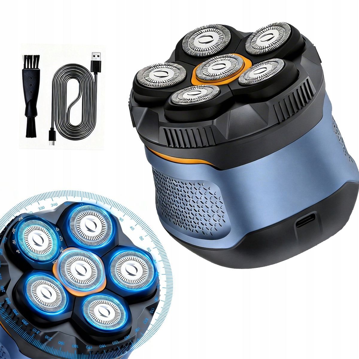 Electric Shaver for Head, IPX6 Wireless Shaver