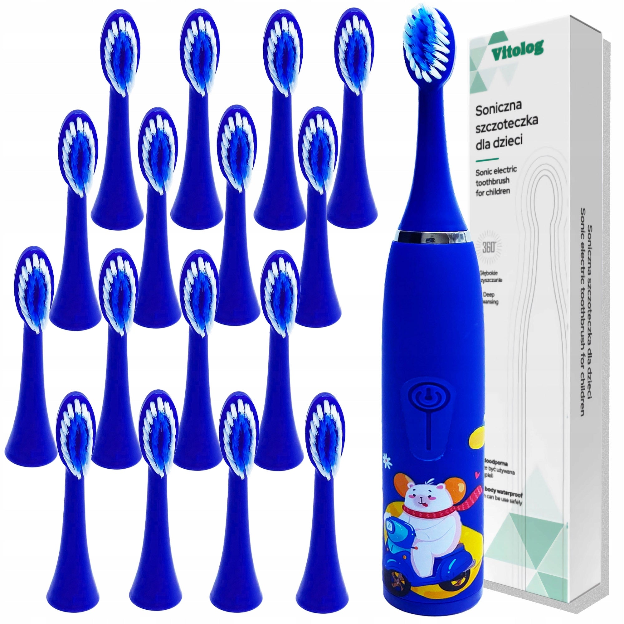 Electric Sonic Toothbrush Brush 16pcs Sonic Tips