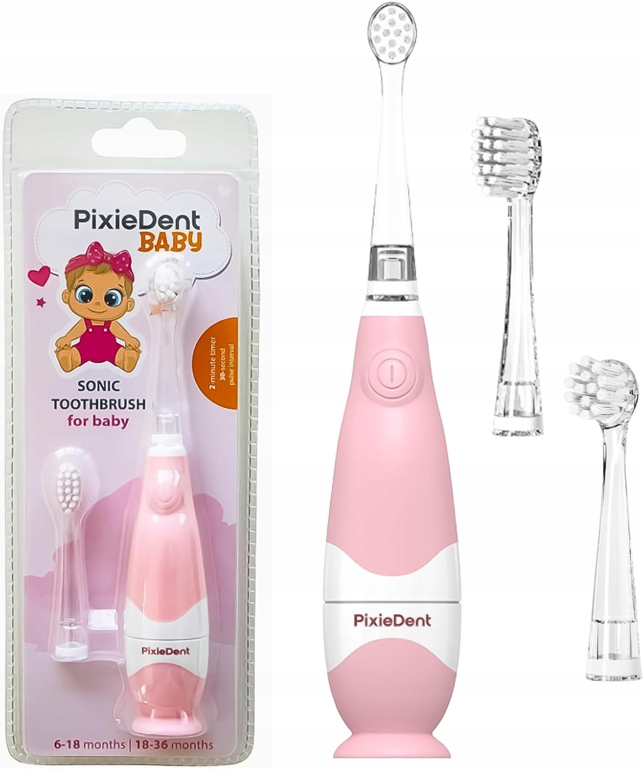 Electric Sonic Toothbrush for Children PixieDent BabyPink