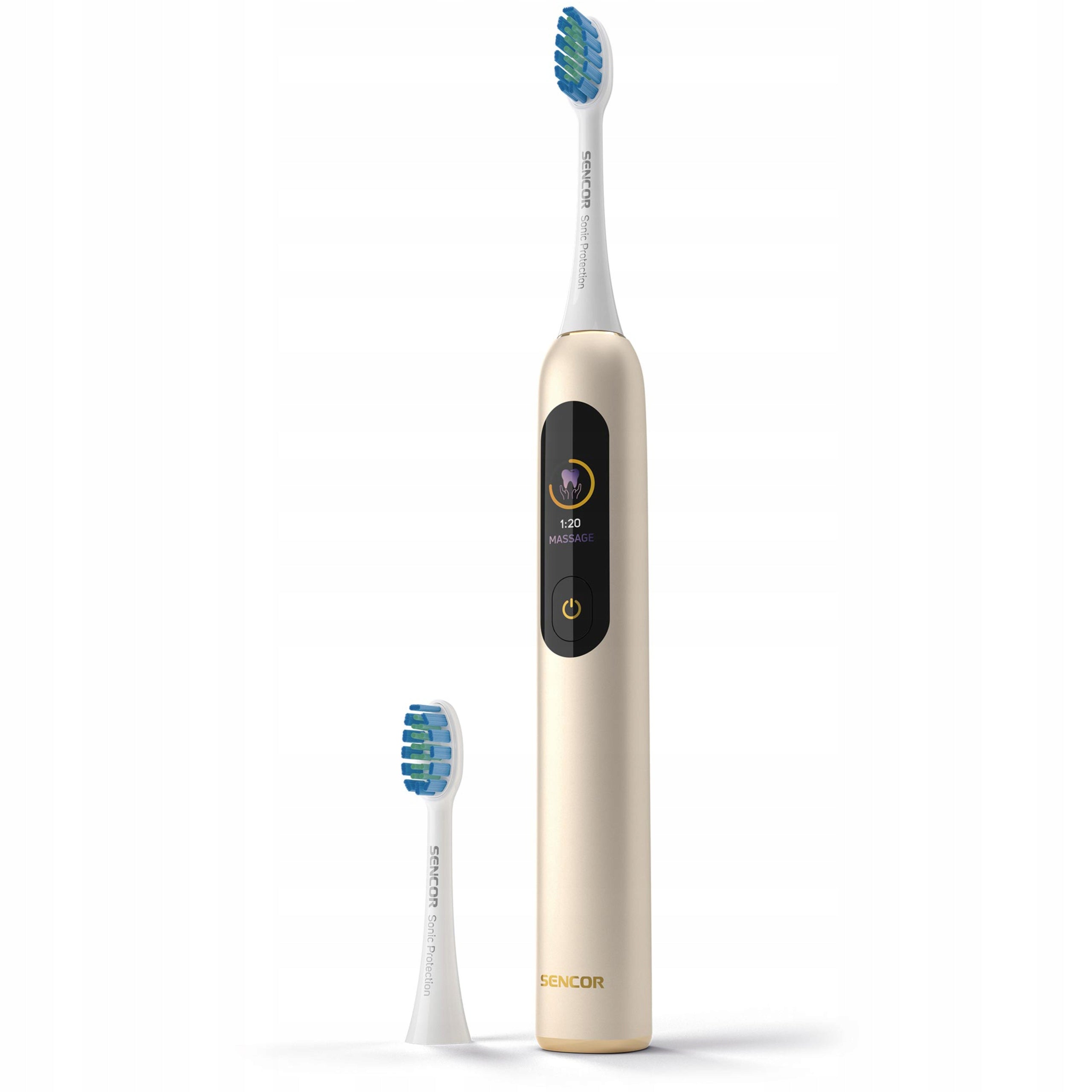 Electric Sonic toothbrush Sencor SOC 5011GD 4 Modes 2 Tips