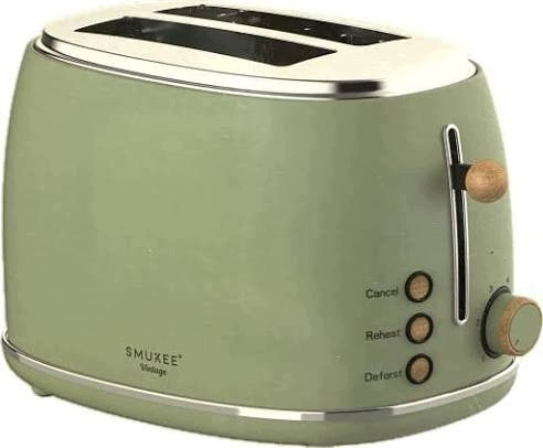 Electric Toaster Smukee Vintage Toaster 850W green