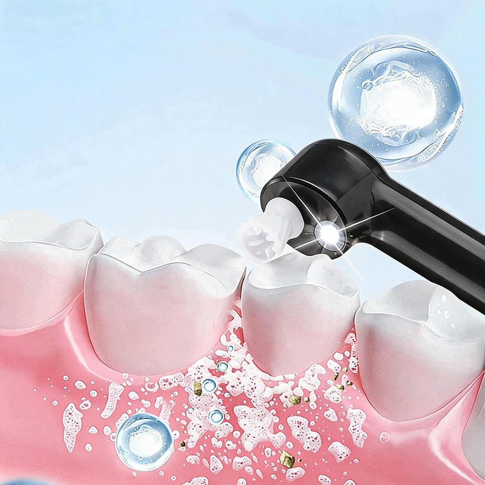 Electric Tooth Polisher 800 mAh black with case and accessories IPX6 Brand Bedee