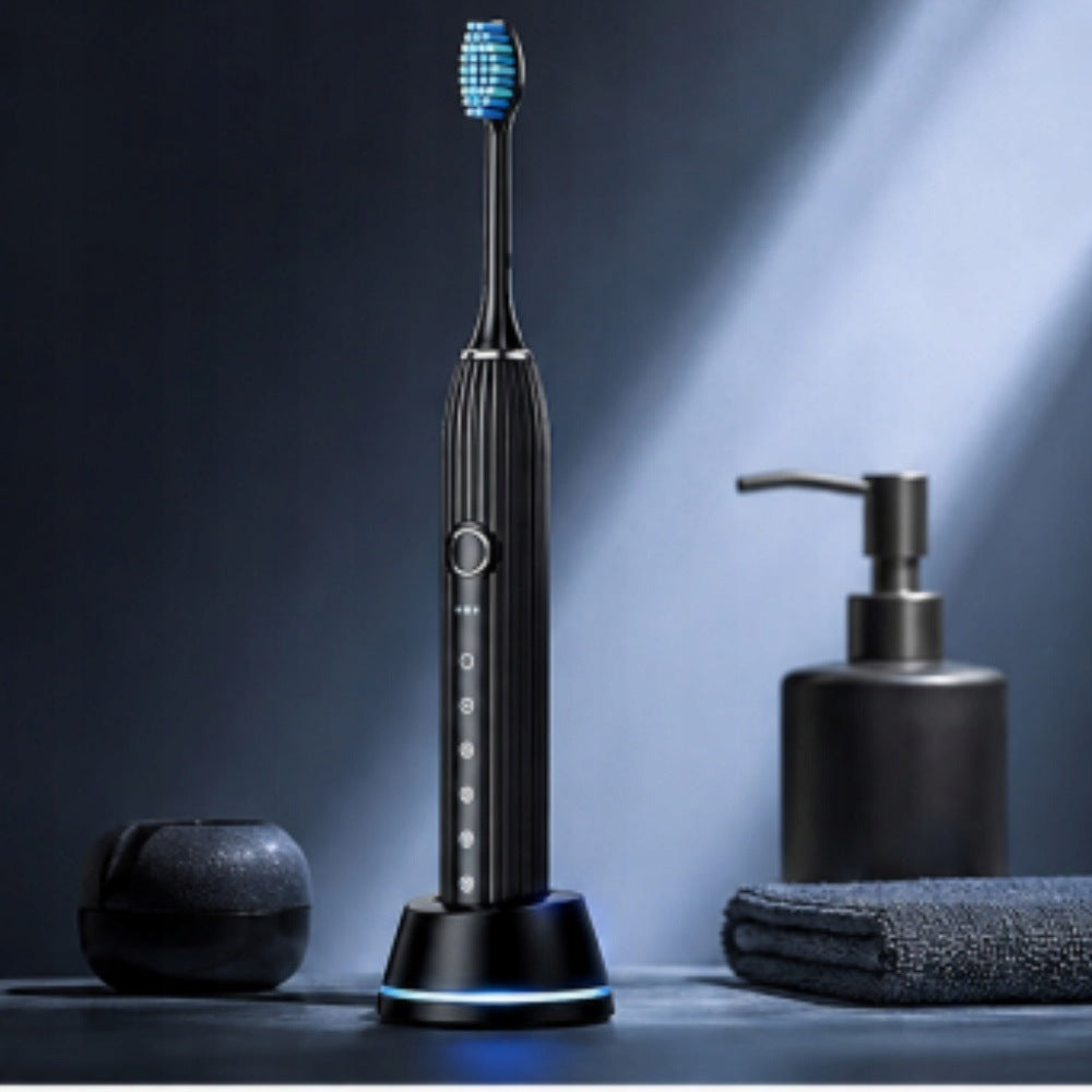 Electric Toothbrush, 4 Brush Heads + Holder + Storage Case, Black Manufacturer code 6979916250783
