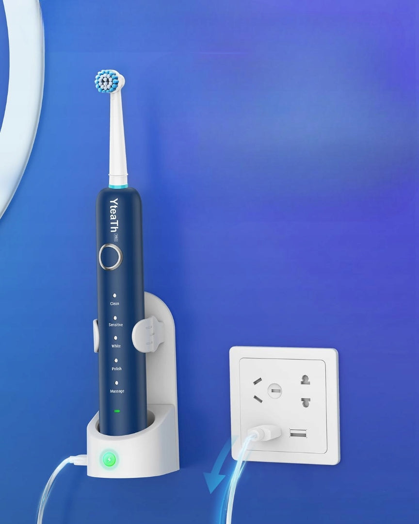 Electric Toothbrush 8 Tips Blue YteaTh Y06 Packaging status original